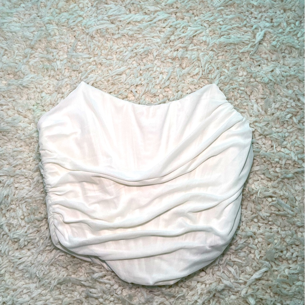 White corset top